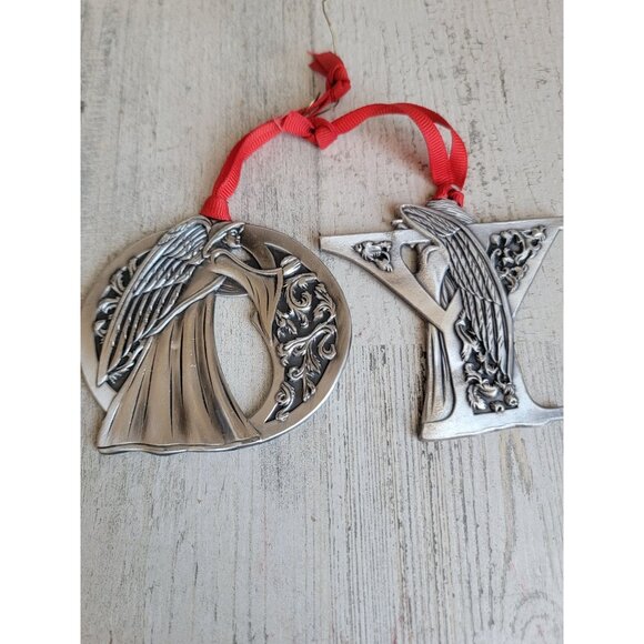 Metal Angel letter cherub religious ornament extra set - Picture 4 of 6